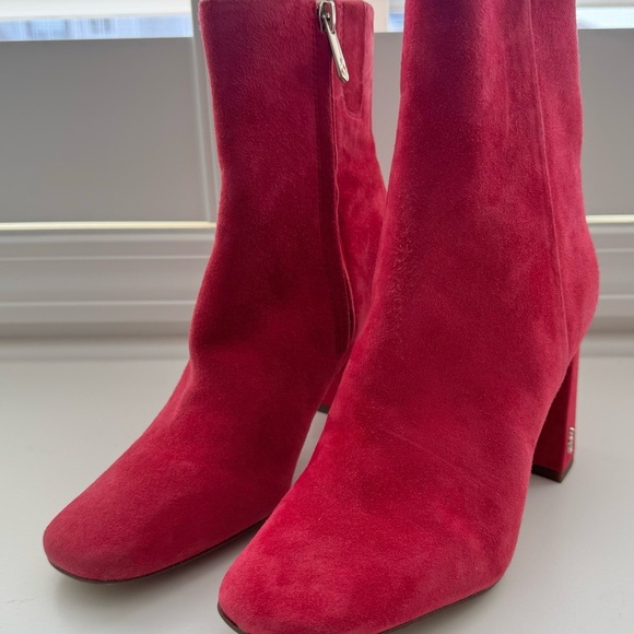 NEW Sam Edelman Suede CODIE ANKLE BOOTIE Size 6‎ In Color Magentaros $170 Retail - Picture 5 of 13